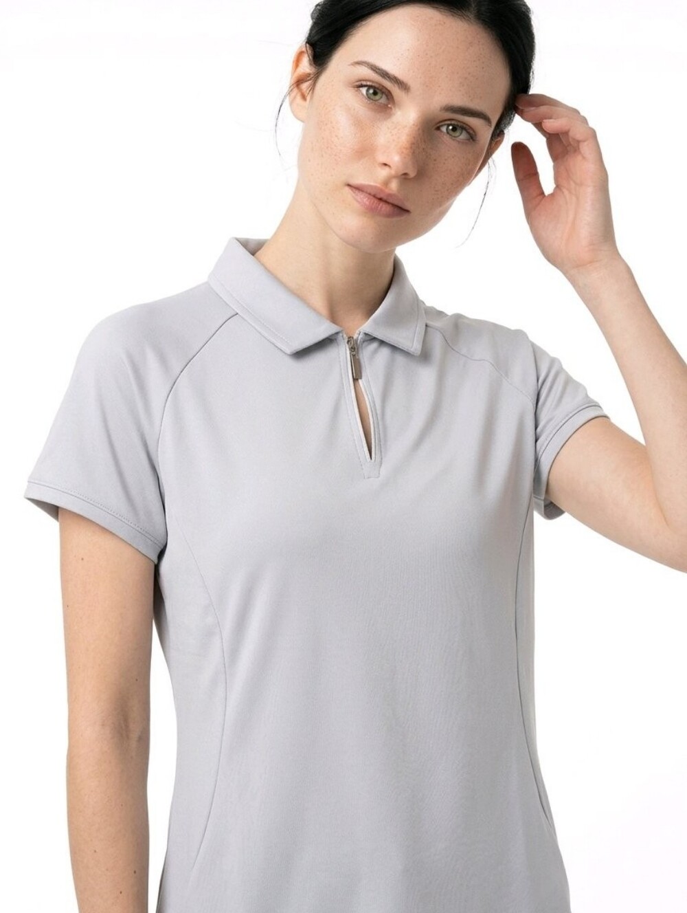 adidas Women's Light Gray Golf Polo